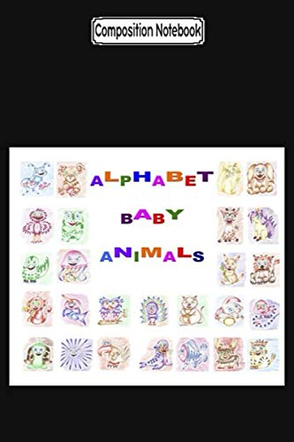 Composition Notebook: Alphabet baby animals Journal Notebook Blank Lined Ruled 6x9 100 Pages baixar livro de graça