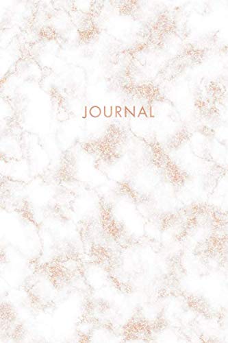 ler totalmente Journal: Faux Gold Glitter and White Marble | Inspirational Quote - Journal, Notebook, Diary, Composition Book (6 x 9 inches) - 120 Lines Pages