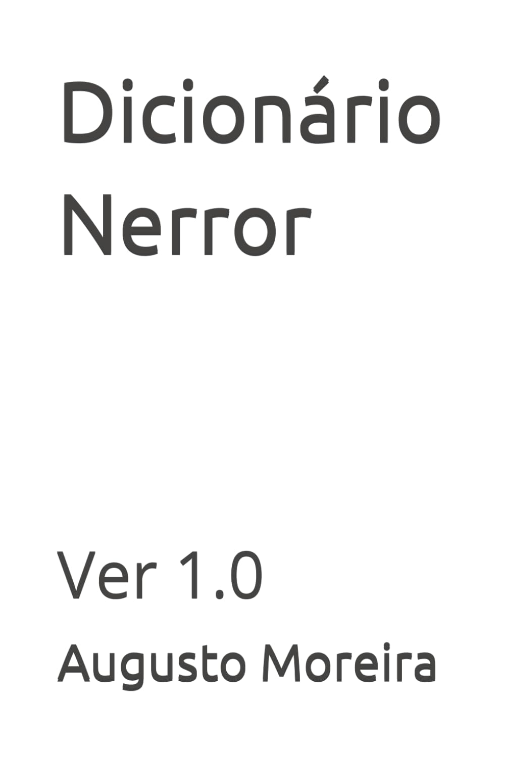 Dicionário Nerror: Ver 1.0 (Portuguese Edition) baixar o livro de graça