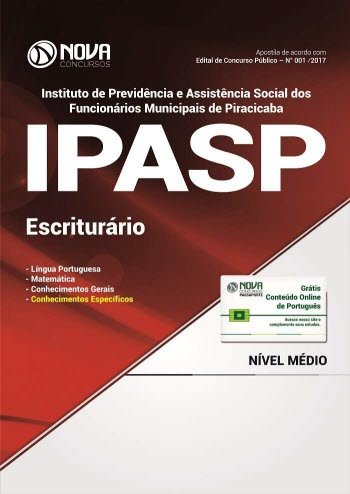 Apostila IPASP 2017 - Escriturário