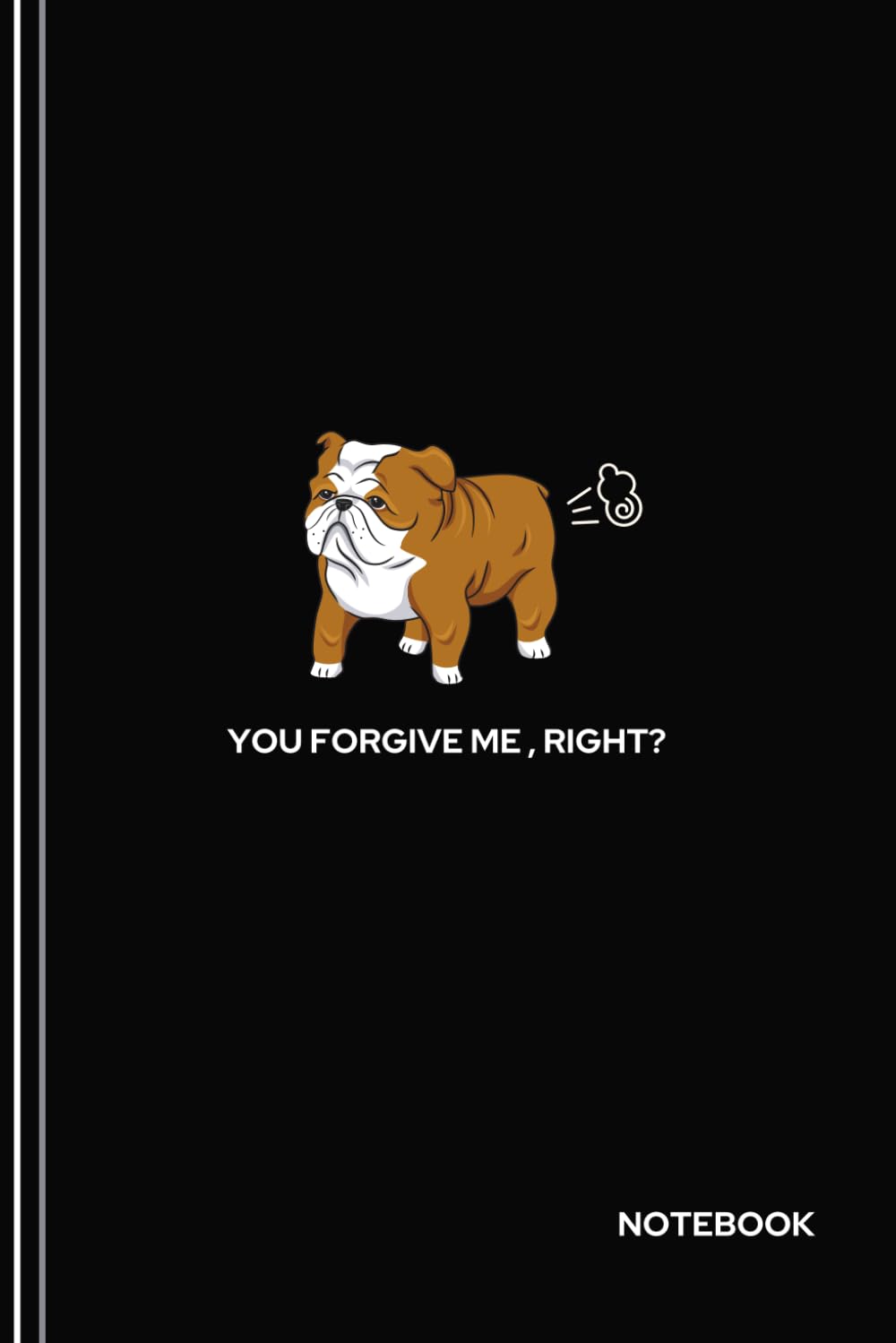 ler totalmente Bulldog Notebook: Cute Little Farting Bulldog Black Journal, A Perfect Gift for a Any Bulldog Owner or Lover