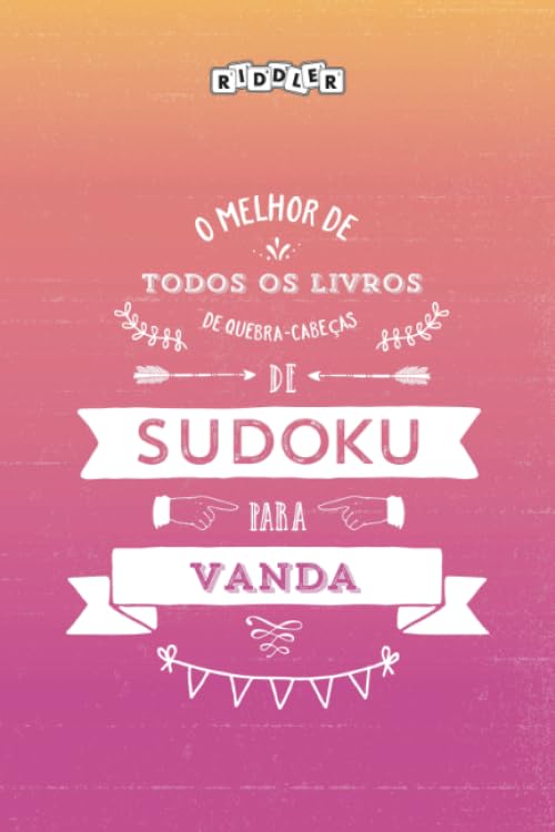 O melhor livro de quebra-cabeças de Sudoku para Vanda (Portuguese Edition)