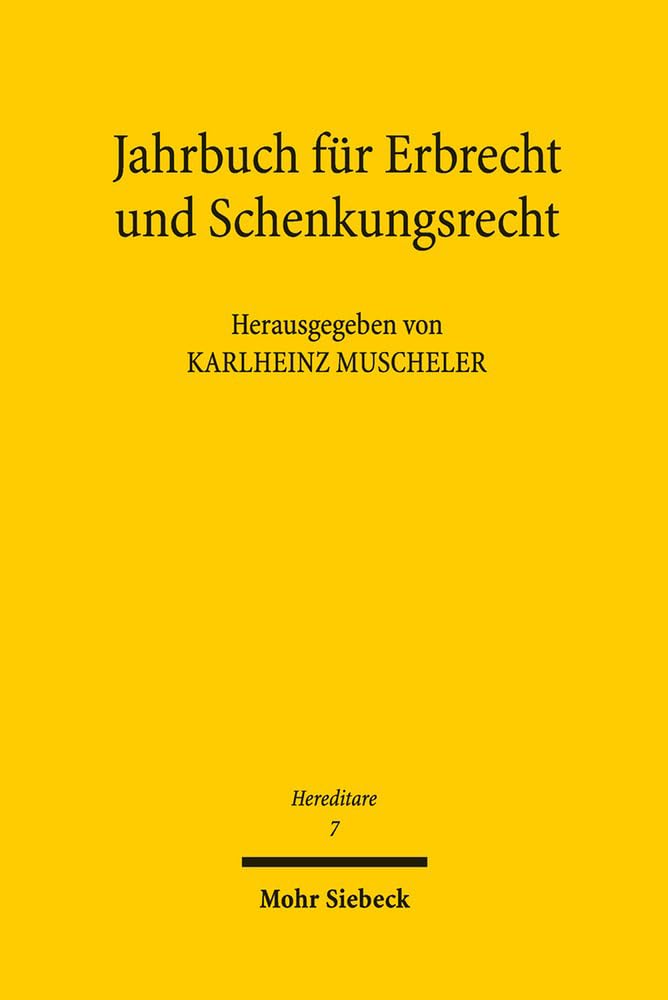 capítulo por capítulo baixar Hereditare - Jahrbuch Fur Erbrecht Und Schenkungsrecht: Band 7