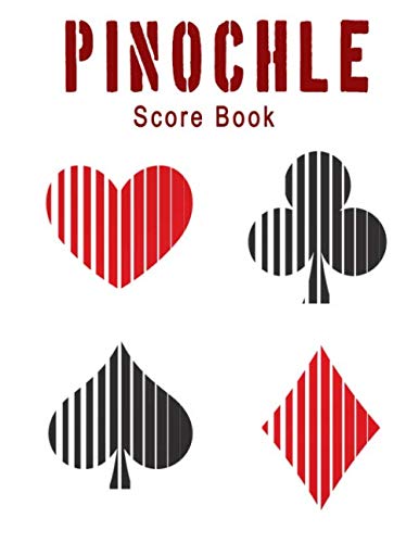 ler totalmente pinochle score book: score keeping sheets for the pinochle game