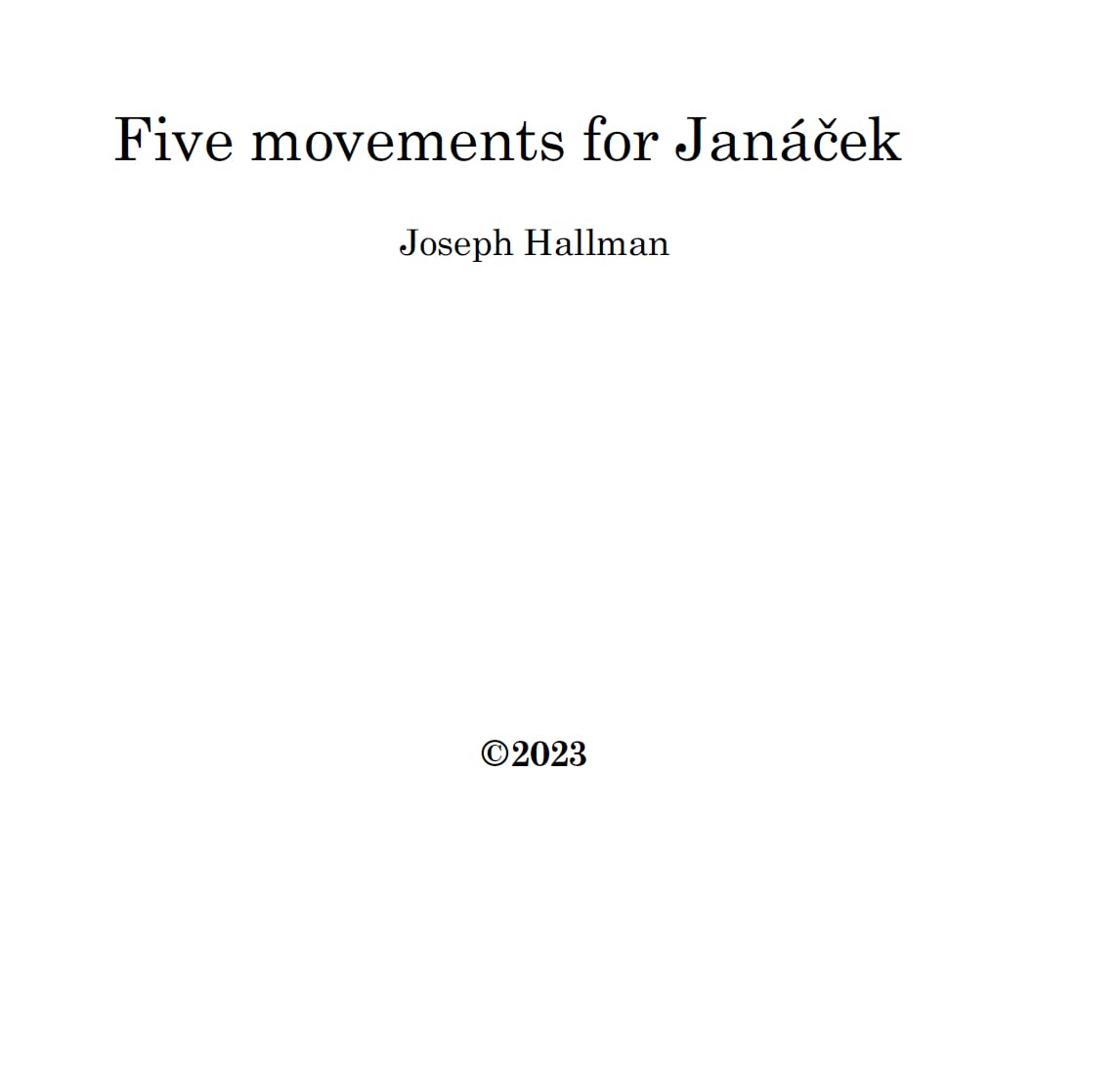capítulo por capítulo baixar Five movements for Janáček for flute and piano (English Edition)