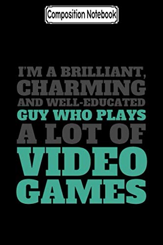Composition Notebook: Funny gaming for geeks and gamers Journal Notebook Blank Lined Ruled 6x9 100 Pages