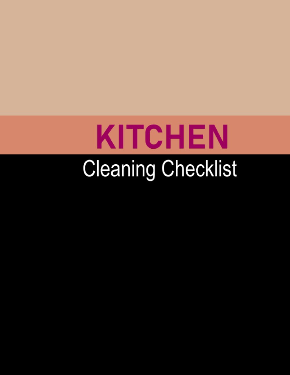 capítulo por capítulo baixar Kitchen Cleaning Checklist: Simple Daily Cleaning Records Notebook (Restaurants, Home, Cafe, Bars,Businesses...), Black & Nude Cover