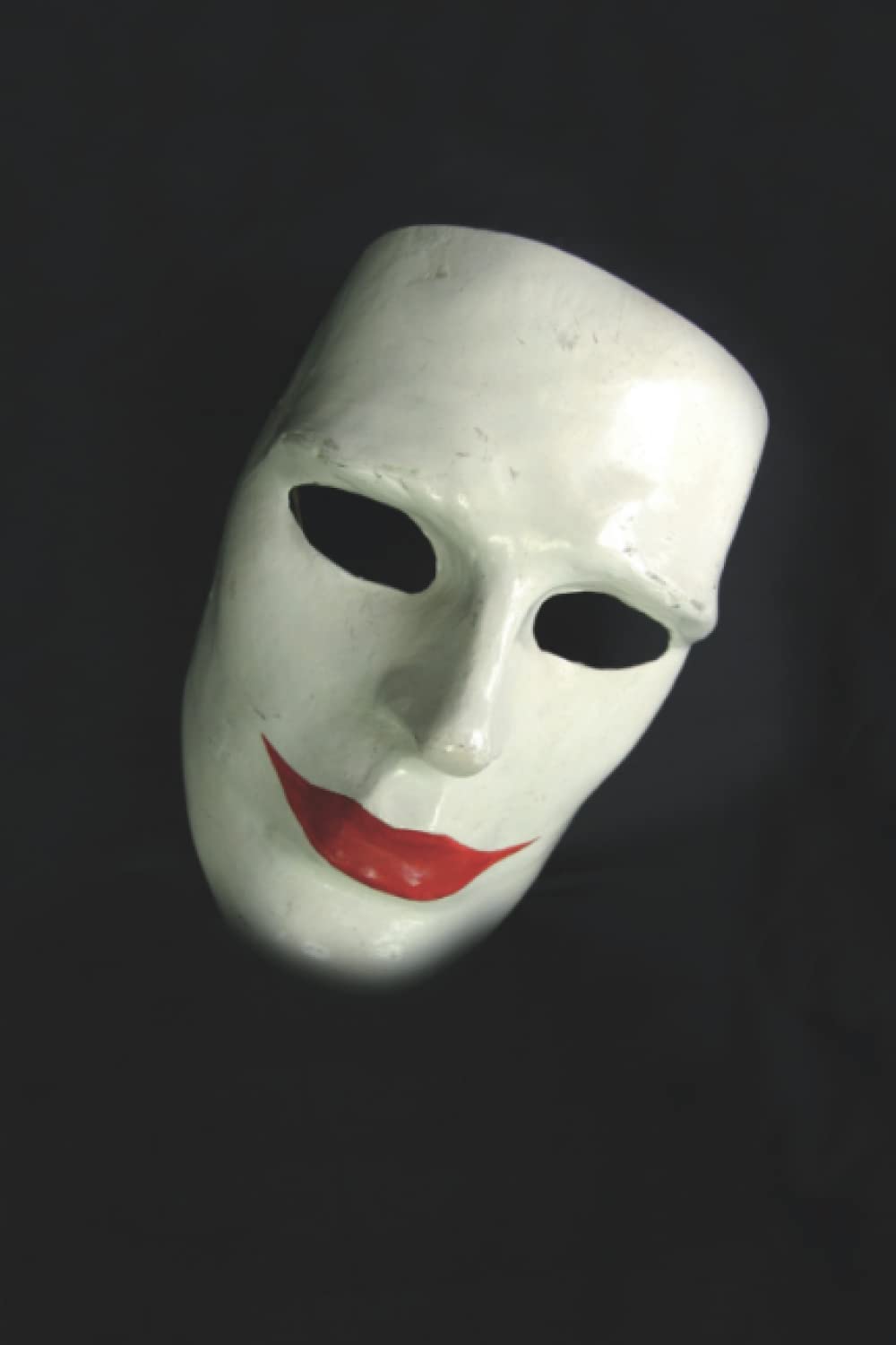 ler totalmente Composition book art cover with white mystical mask with red lips on black background: Notebook for Writing, 6x9 inches, 100 pages, Lined sheet notebook