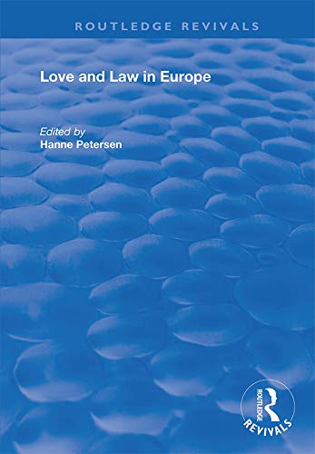Love and Law in Europe (Routledge Revivals) (English Edition) baixar livro de graça