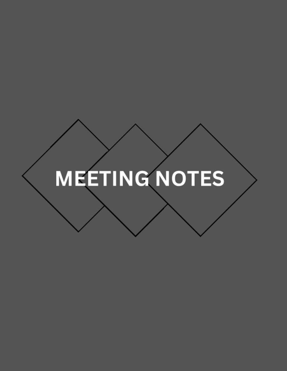 Black Meeting Notes: For Recording Meeting Minutes baixar o livro de graça