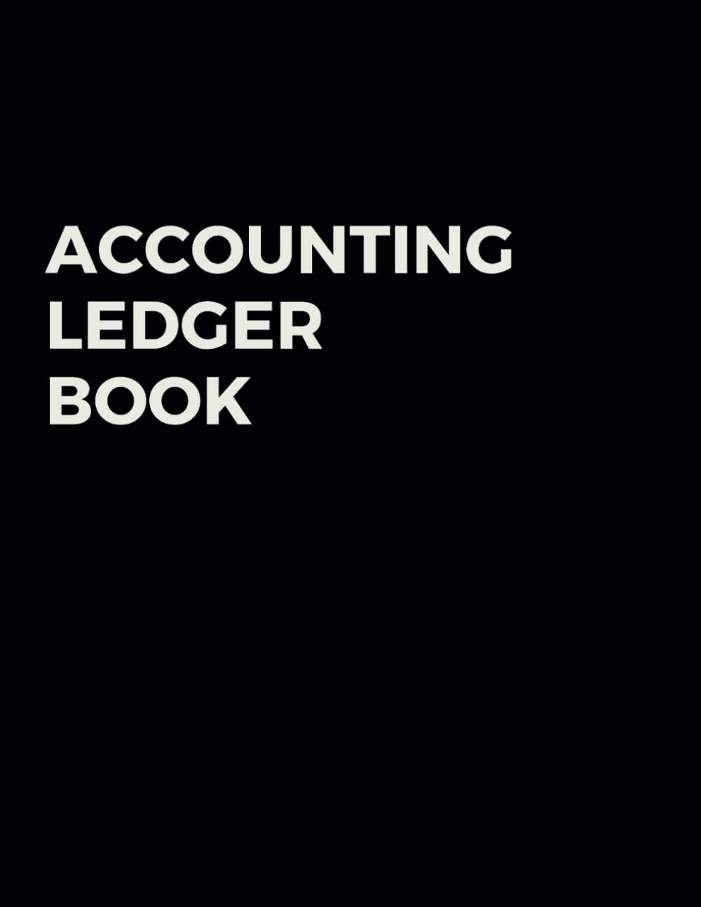 Accounting Ledger Book for Bookkeeping | black matte cover: Accounting Notebook with Columns for Number, Date, Description, Account, Payment, Deposit and Total baixar livro de graça