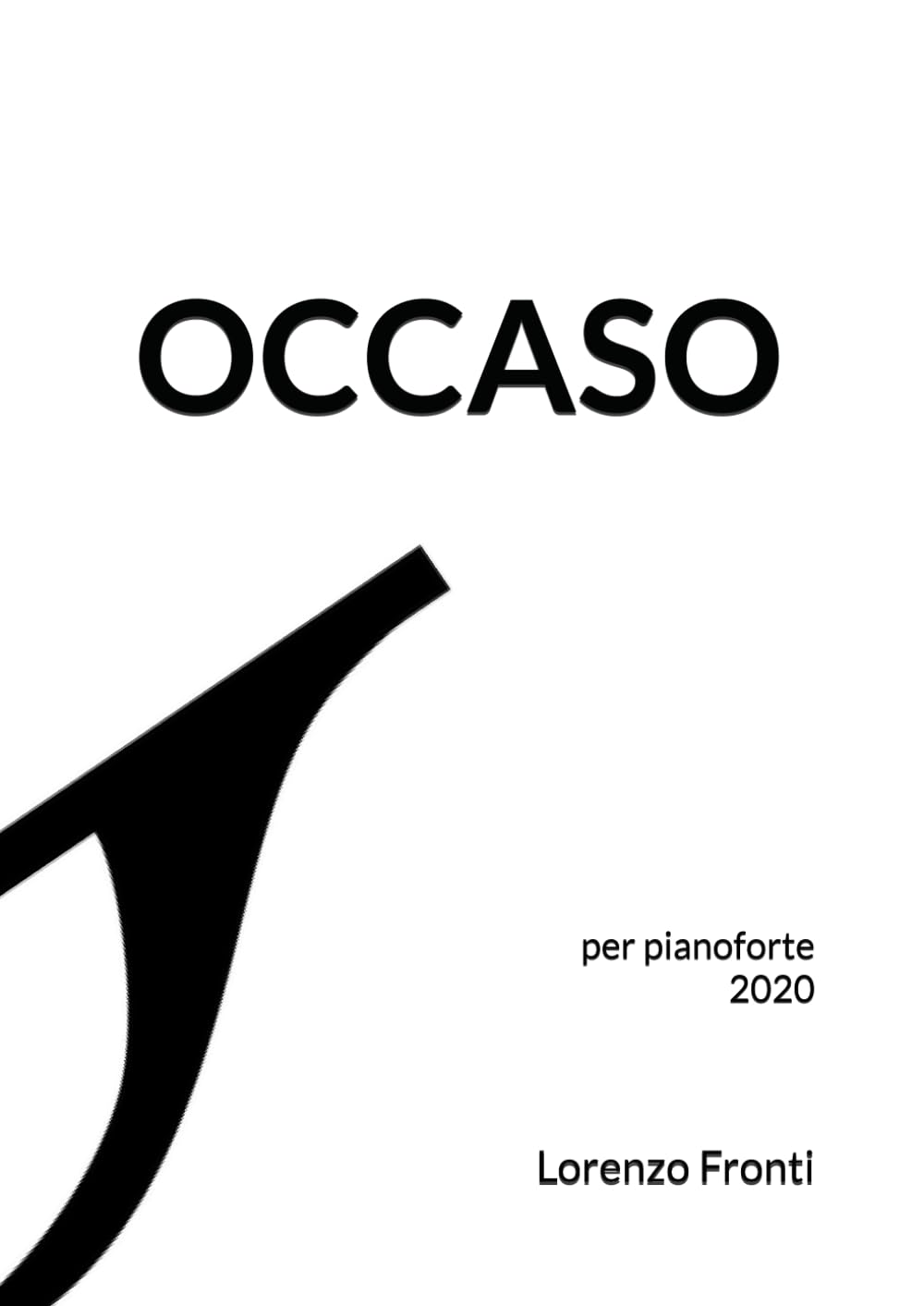 Occaso: per pianoforte 2020 (Italian Edition) baixar o livro de graça
