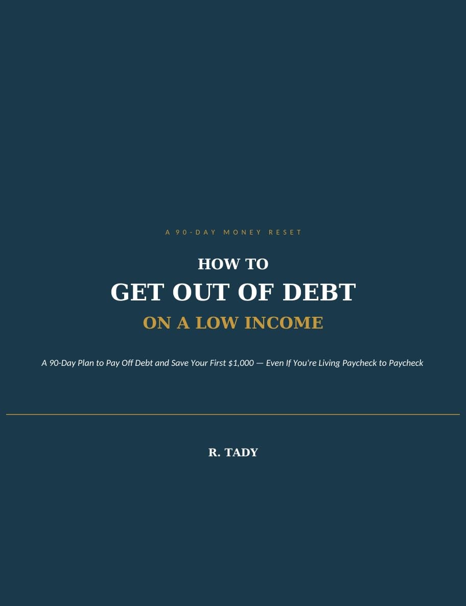 ler totalmente How to Get Out of Debt on a Low Income: A 90-Day Plan to Pay Off Debt and Save Your First $1,000 (Even If You're Living Paycheck to Paycheck) (English Edition)