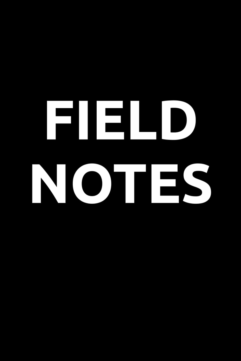 FIELD NOTES baixar o livro de graça