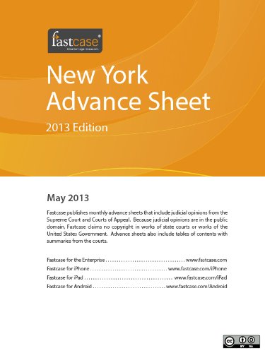 ler totalmente New York Advance Sheet May 2013 (English Edition)