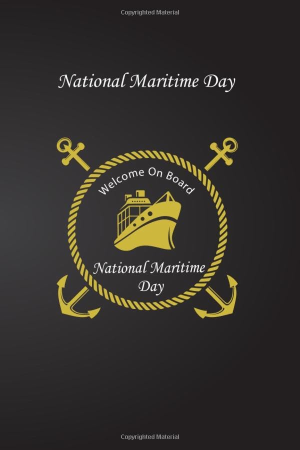 ler totalmente National Maritime Day: Lined notebook/Journal/Dairy gift / 110 Blank Pages, 6x9 inches, Matte Finish Cover