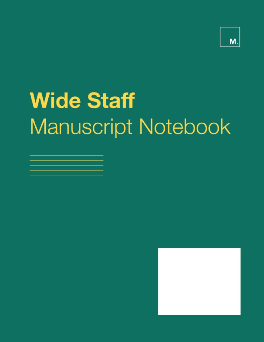 Wide Staff Manuscript Paper Notebook: 8 Staves / 60 Pages / 8.5 x 11 inches (Green Cover) baixar o livro de graça