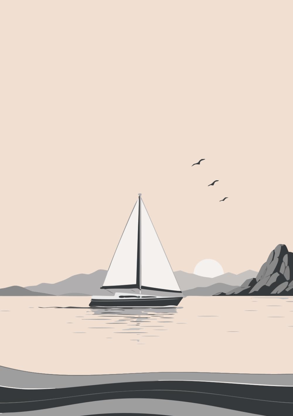 capítulo por capítulo baixar Sailboat Graph Paper Notebook: A5 Journal with 5 × 5 mm Grid for Notes, Mathematics, Planning and Drawing