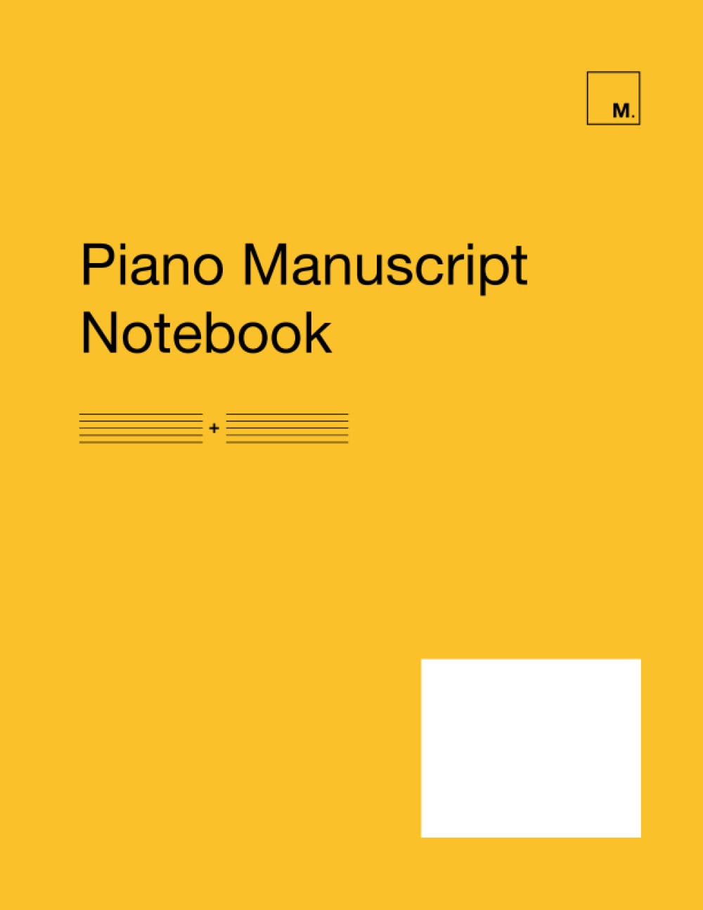 ler totalmente Piano Manuscript Notebook: 10 Standard-Size Staves / 60 Pages (Yellow Cover)