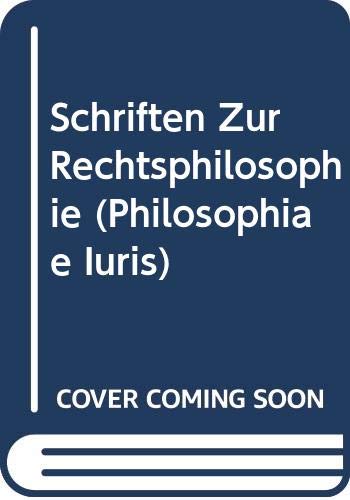 Schriften Zur Rechtsphilosophie baixar o livro de graça