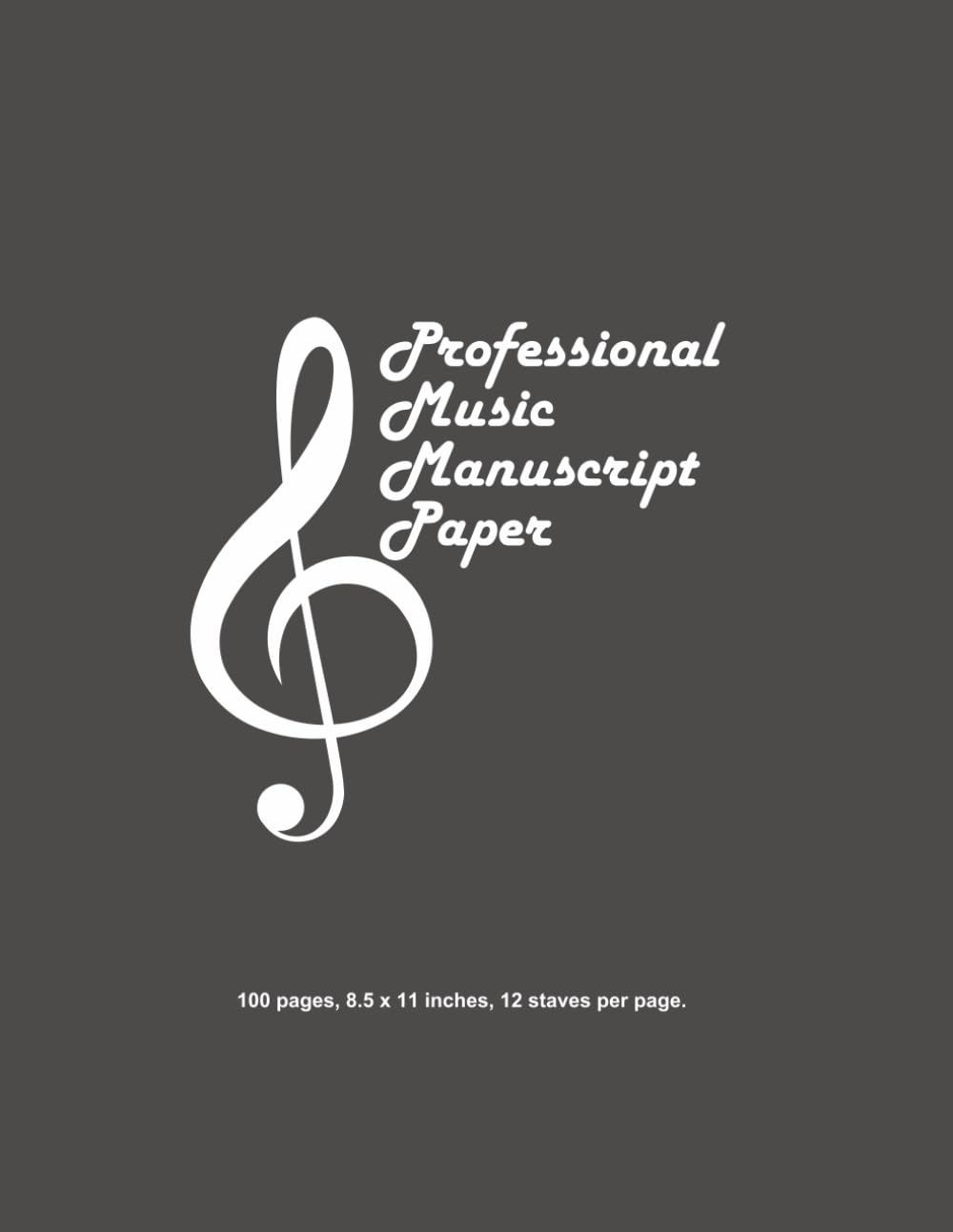 capítulo por capítulo baixar Professional Music Manuscript Paper: Gray Cover: 100 Pages of 12 Staves for Music Composition and Notation