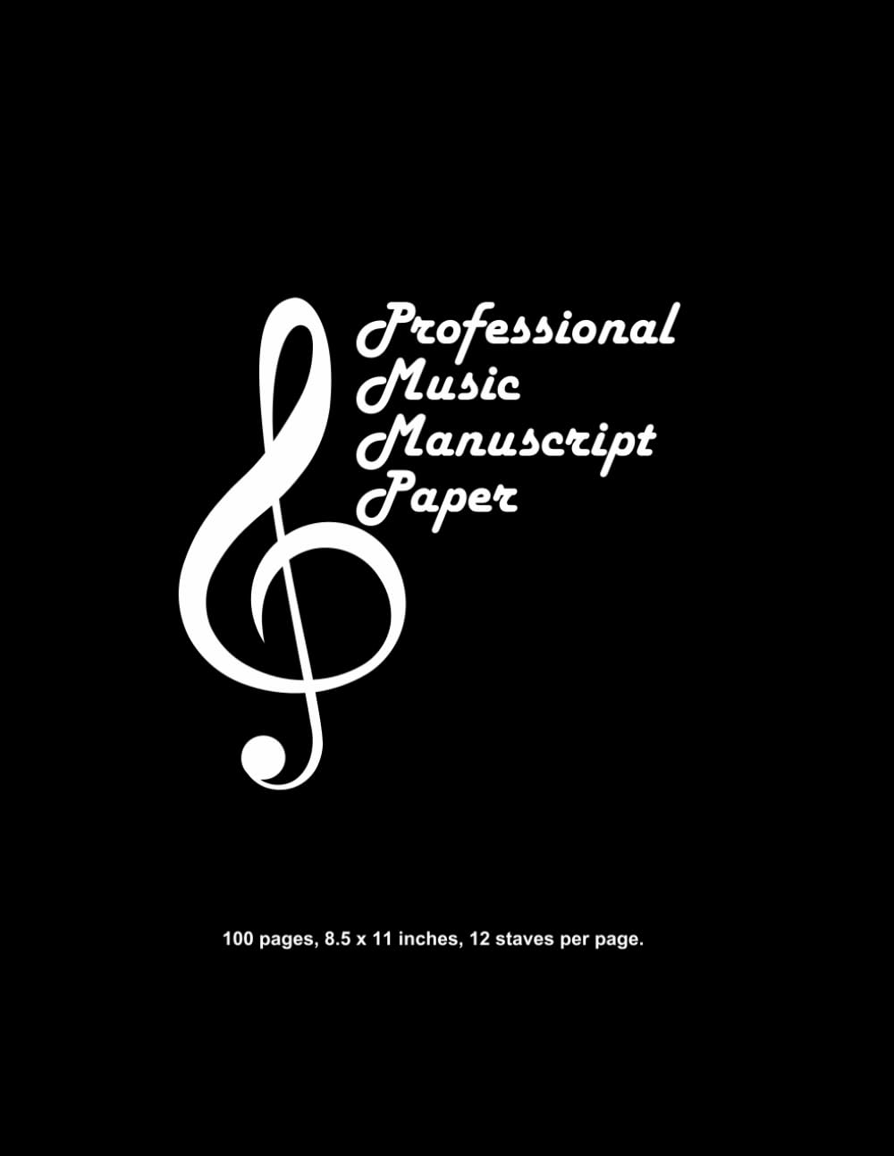ler totalmente Professional Music Manuscript Paper: Black Cover: Ideal for Composers, Songwriters, and Music Students
