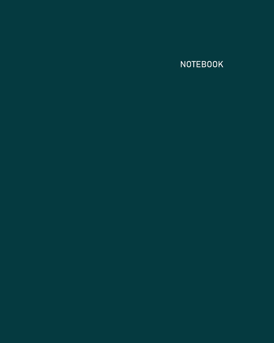Notebook: Unlined/Unruled/Plain Notebook -- Size (8 x 10 inches) -- 100 Pages -- Teal Cover -- White Paper baixar o livro de graça