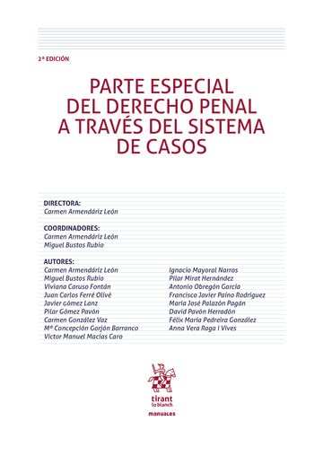 capítulo por capítulo baixar Parte especial del Derecho Penal a través del sistema de casos 2ª Edición – EDICIÓN ESPAÑA - (Manuales de Derecho Penal) (Spanish Edition)