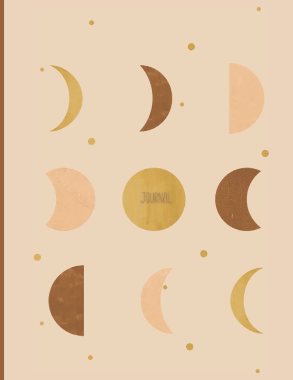 Boho Journal: Boho Moon Phase, Blank Lined Paperback Notebook Journal, College Ruled, Beige Aesthetic Notebook baixar livro de graça