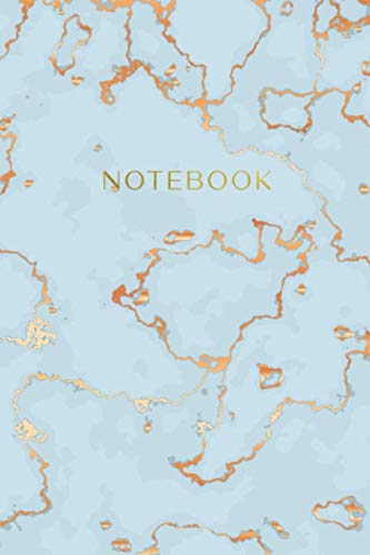 ler totalmente Notebook: Soft Blue Marble and Faux Rose Gold | Inspirational Quote - Journal, Notebook, Diary, Composition Book (6 x 9 inches) - 120 Lines Pages
