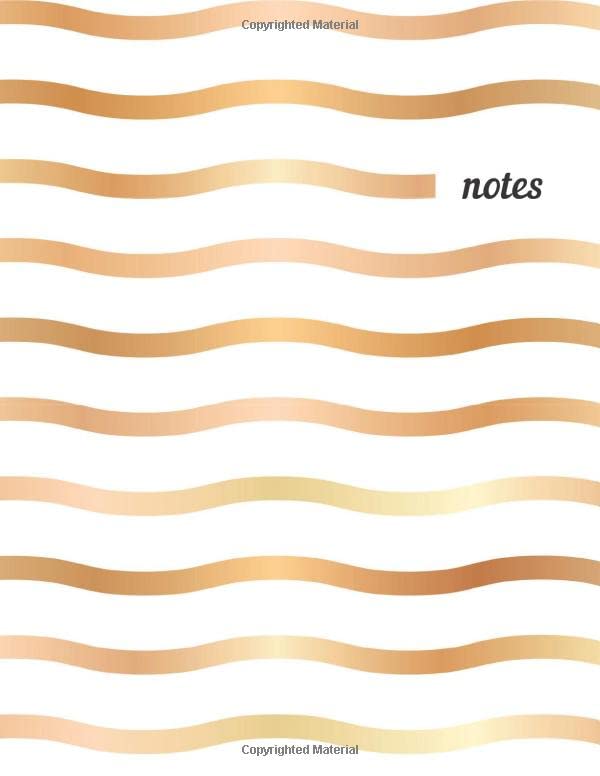 Notes: College Ruled Lined Journal, Cute Golden Pattern Design - Perfect for Office, School, College, Writing & Note Taking - Large 8.5 x 11 inches - 110 Pages baixar o livro de graça