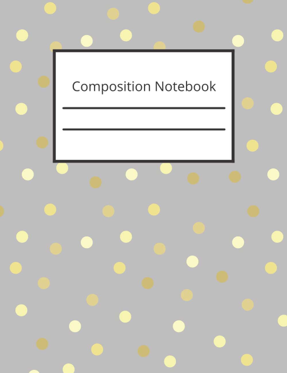 Composition Notebook: Wide Ruled Lined Paper Notebook Journal: Gold and Brown/Gray Composition Notebook: 7.5 x 9.75: 160 pages baixar o livro de graça
