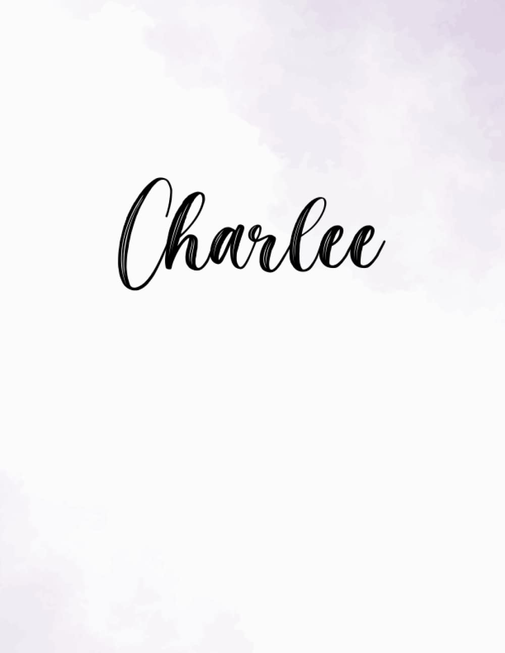 Charlee: Graph Paper Composition Notebook: Grid Paper Notebook, Quad Ruled, (Large, 8.5 x 11) Grid Paper for Math & Science | Vol.284