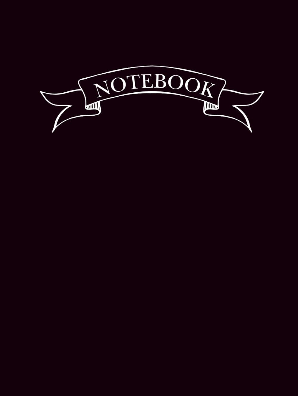 ler totalmente Plain Notebook A4 - No Lines - Black: Unruled, Minimalistic, Hard cover - White Paper - 200 pages