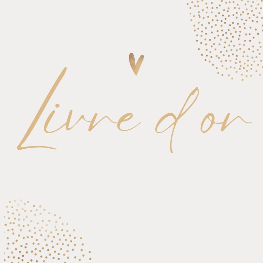 Livre d'or: 100 pages, couverture rigide, format carré (21,6 x 21,6 cm), papier de haute qualité ligné. Pour mariage, anniversaire, baby shower, retraite. baixar livro de graça