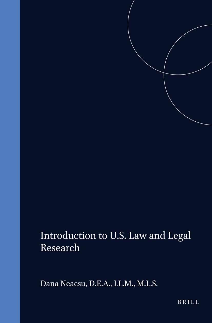 Introduction to U.S. Law and Legal Research baixar livro de graça