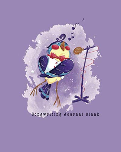 Songwriting Journal Blank: Composition and Songwriting Ukulele Music Song with Chord Boxes and Lyric Lines Tab Blank Notebook Manuscript Paper Journal... Bird in a White vest and Bow Tie Sings Theme baixar o livro de graça