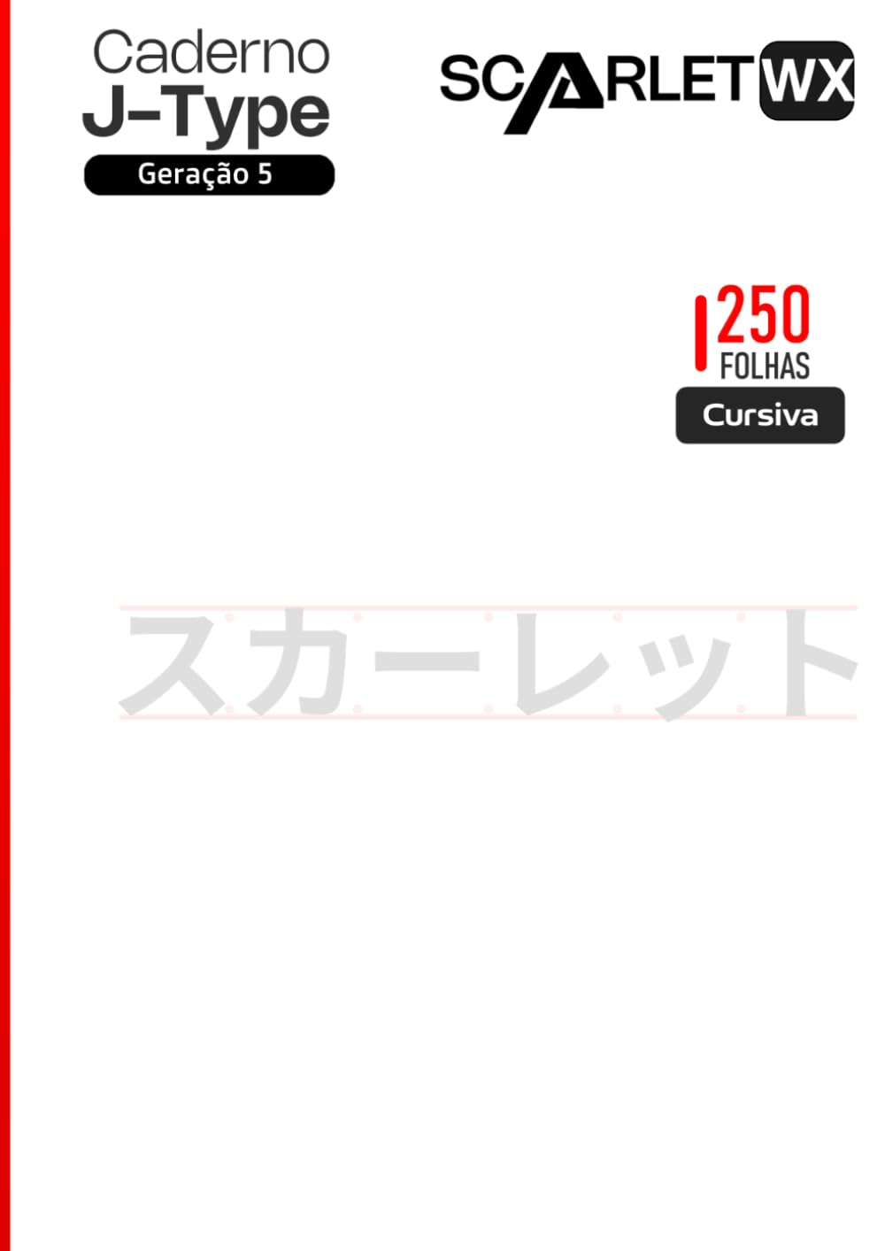 Caderno JType Geração 5 - Scarlet WX: Vermelho baixar o livro de graça