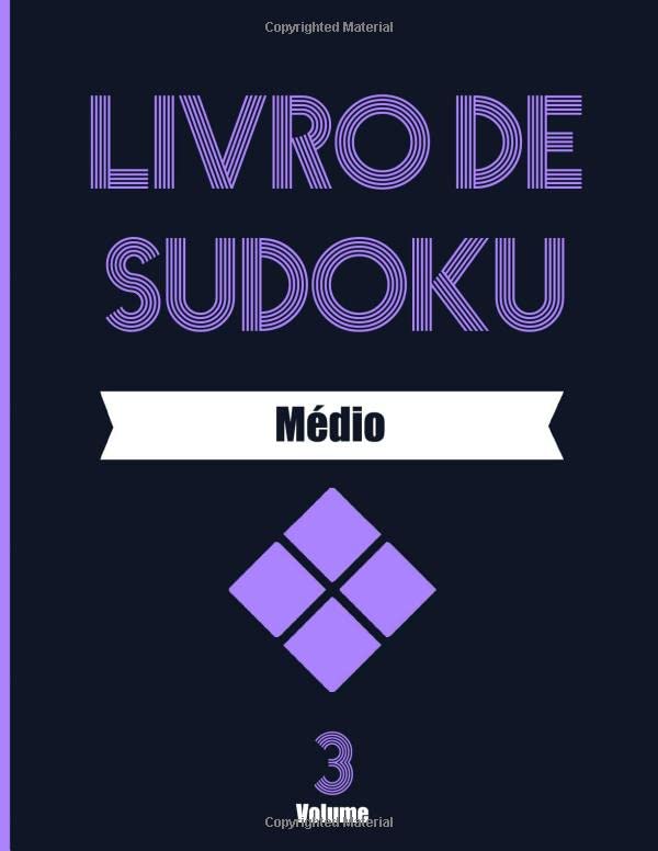 Livro de Sudoku Médio Volume 3: Livro de atividades em letras grandes (Portuguese Edition) baixar livro de graça