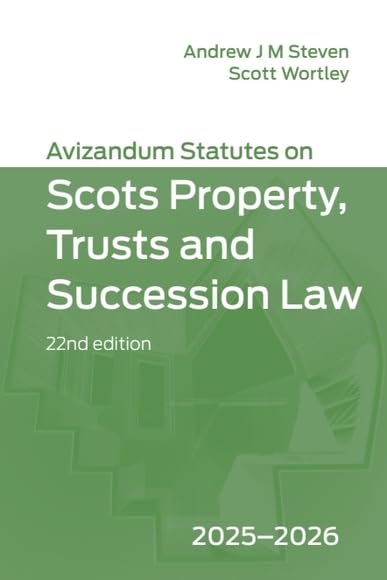 capítulo por capítulo baixar Avizandum Statutes on Scots Property, Trusts and Succession Law (English Edition)