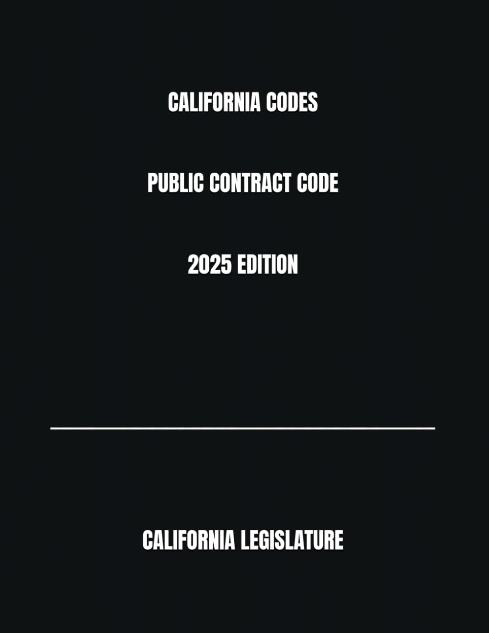 capítulo por capítulo baixar CALIFORNIA CODES PUBLIC CONTRACT CODE 2025 EDITION