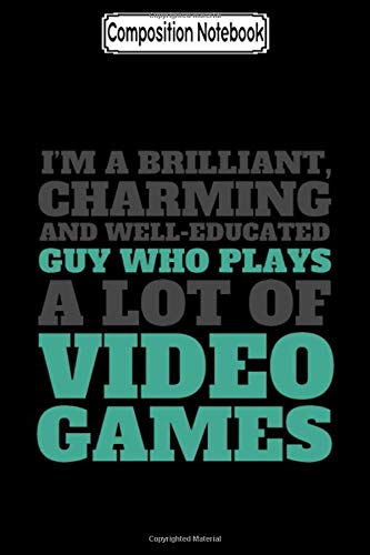 Composition Notebook: Funny gaming for geeks and gamers Journal Notebook Blank Lined Ruled 6x9 100 Pages