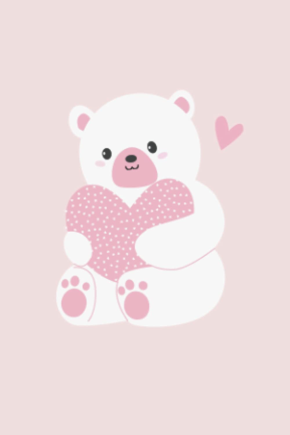 Mini Notebook: Kawaii Teddy Bear Holding Heart | Cute Pastel Pink Aesthetic | Valentine's Pocket Size Lined Journal baixar o livro de graça