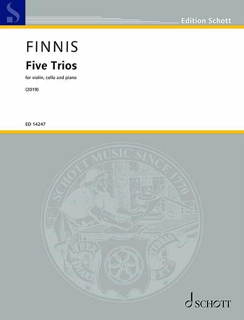 ler totalmente Finnis: Five Trios for Violin, Cello, and Piano Score and Parts