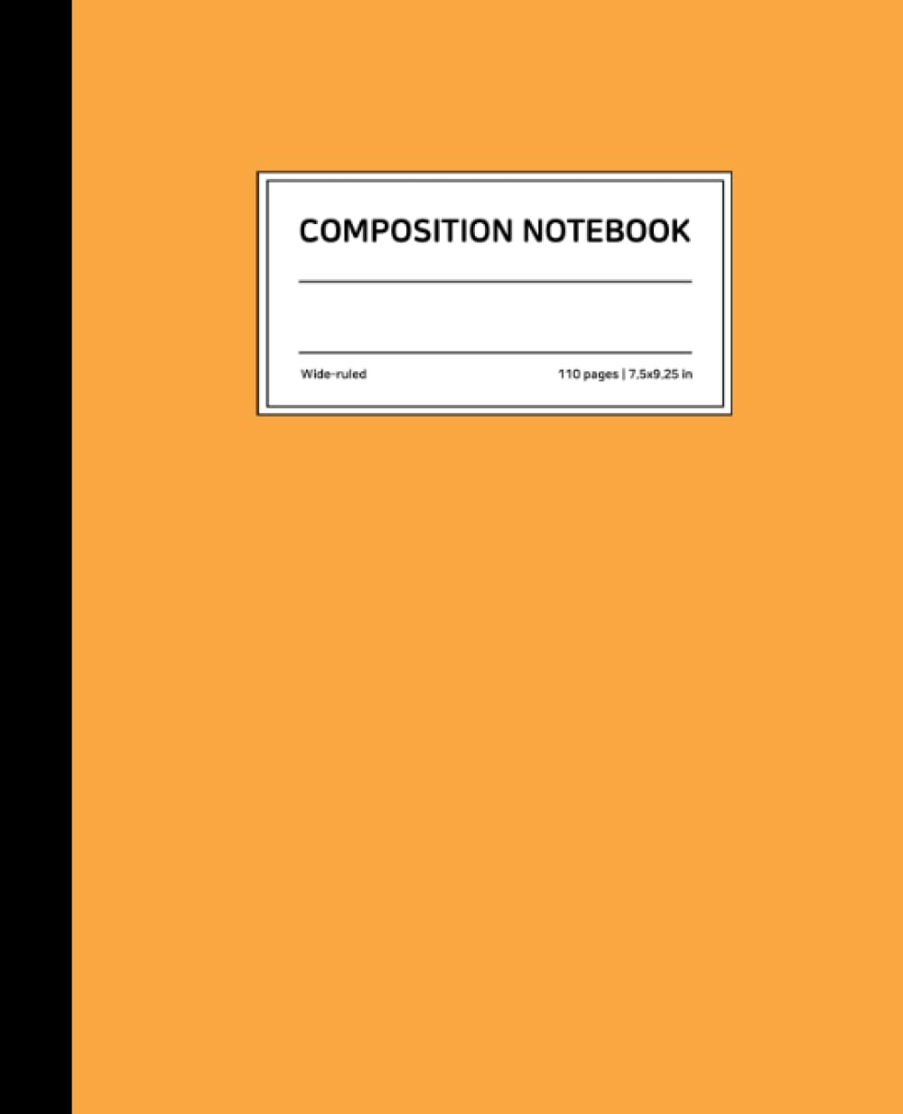 Orange Composition Notebook: Wide Ruled, 7.5 × 9.25 Inches, Soft Matte Cover, 110 Pages: Assorted Colors comp book journal note for school kid girl student diary writing personal travel journaling baixar o livro de graça