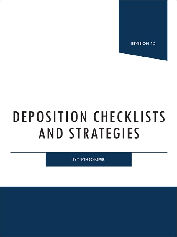 Deposition Checklists and Strategies (English Edition) baixar livro de graça