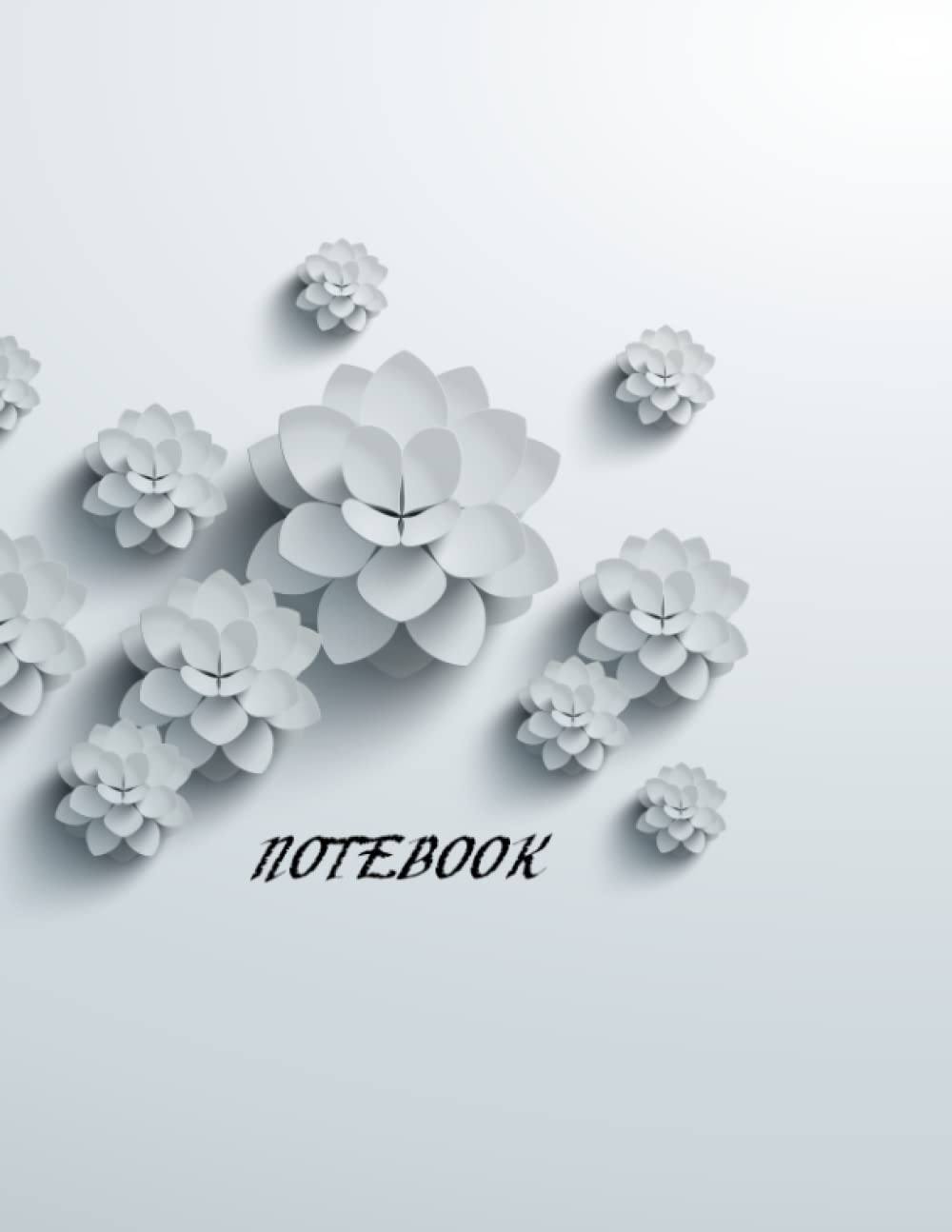 Notebook: Flower-White Notebook - Large 8.5 x 11 - College Ruled 110 Pages: H1-38 baixar o livro de graça