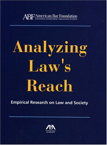 capítulo por capítulo baixar Analyzing Law's Reach: Empirical Research on Law and Society