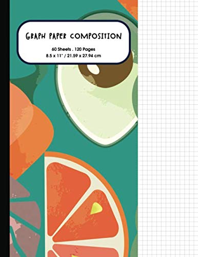 Composition Notebook: Graph Paper 5x5: Quad Ruled 5x5, The Notebook For Design Projects, Mapping, Designing Floorplans, Tiling, Playing Pen And Pencil ... Planning Embroidery, Cross Stitch Or Knitting