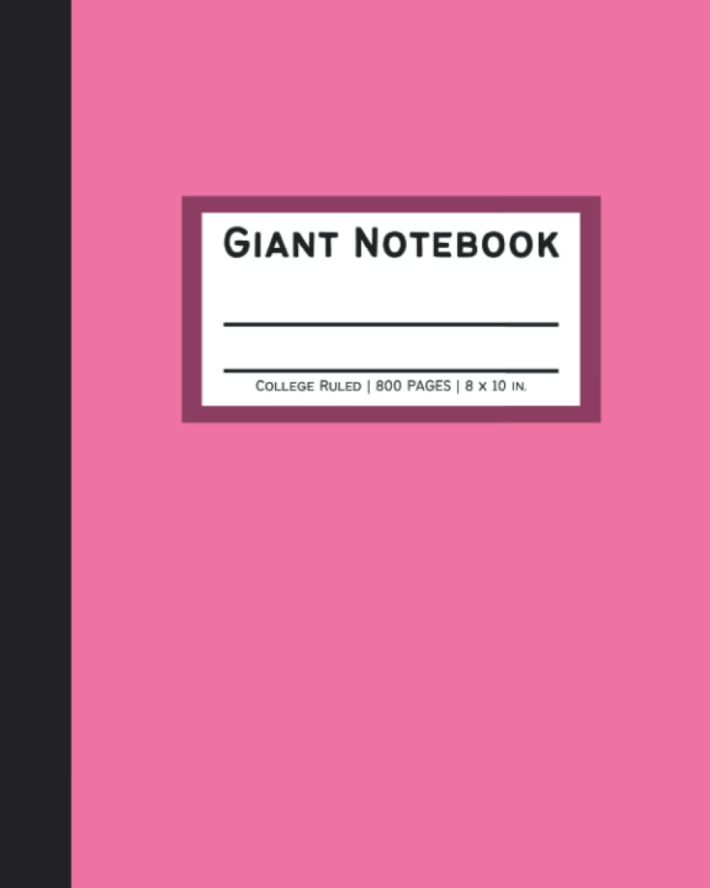 Giant Notebook 800 Pages: College Ruled Big Huge Notebook | Extra Large All-Purpose Composition Notebook | 8x10 in, Pink baixar livro de graça